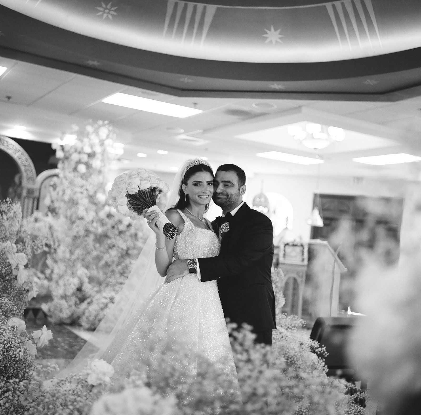 Simon + Stephanie wedding in Los Angeles photographed on medium format film by Samir Faza