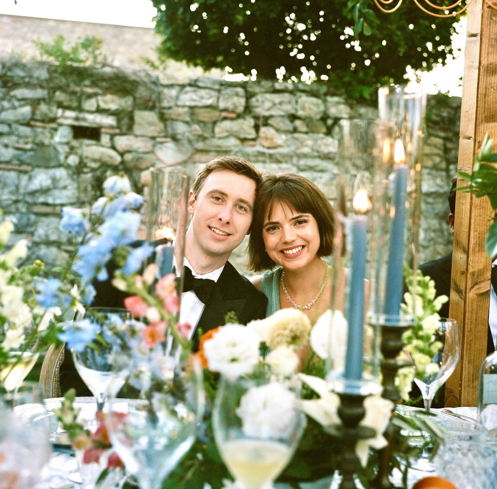 Nick + Emma wedding in Tuscan vineyard photographed on medium format film by Samir Faza